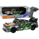 Lean Toys Mașină cu telecomandă RC 1:16 Roți de cauciuc Drift Gri-Verde