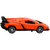 Lean Toys Mașină sport cu telecomandă, portocalie, 1:16