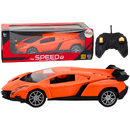 Lean Toys Mașină sport cu telecomandă, portocalie, 1:16