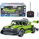 Lean Toys Mașină RC cu telecomandă 1:20, lumini, efect de fum, verde