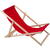 WOODOK Șezlong de plajă, din lemn roșu