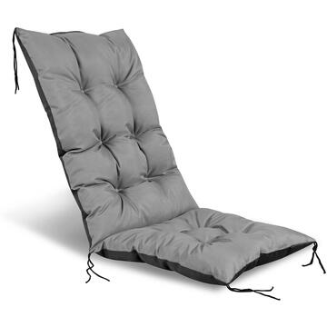 AIO Pernă pentru scaun de grădină, gri 50x50x80 cm