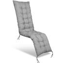 AIO Pernă de grădină gri deschis pentru șezlong, microfibră