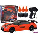 Lean Toys Mașină sport cu telecomandă R/C 1:24 Roți portocalii interschimbabile