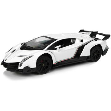 Lean Toys Mașină sport R/C 1:24 Lamborghini Veneno White 2.4 G Lights