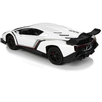 Lean Toys Mașină sport R/C 1:24 Lamborghini Veneno White 2.4 G Lights