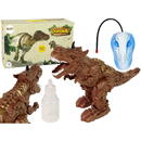 Lean Toys Proiector cu abur cu dinozaur cu telecomandă, maro