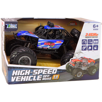 Lean Toys Amortizoare albastre pentru vehicule off-road cu telecomandă, RC 1:8