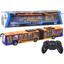 Lean Toys Autobuz urban articulat portocaliu RC, telecomandat