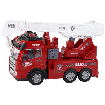 Lean Toys Model de pompieri cu macara cu telecomandă
