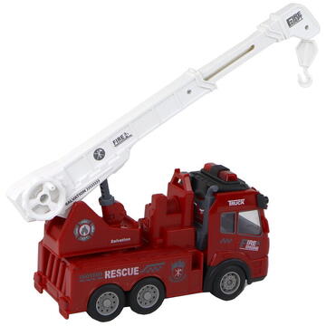Lean Toys Model de pompieri cu macara cu telecomandă