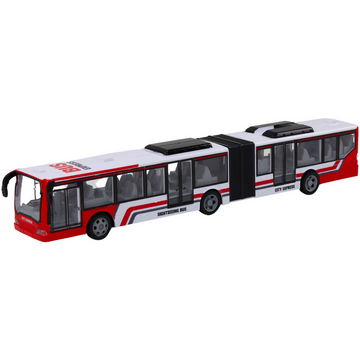 Lean Toys Autobuz urban cu telecomandă RC roșu și alb
