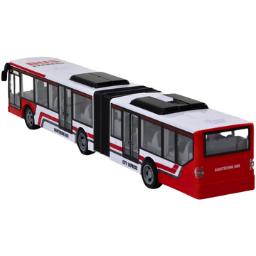 Lean Toys Autobuz urban cu telecomandă RC roșu și alb