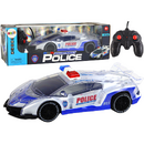 Lean Toys Mașină sport de poliție cu telecomandă RC scară 1:16 lumini