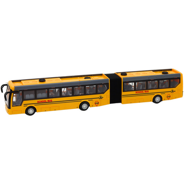 Lean Toys Autobuz școlar articulat cu telecomandă, 1:32, galben