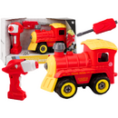 Lean Toys Locomotivă rotativă cu telecomandă RC roșie