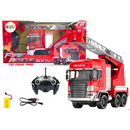 Lean Toys Mașină de pompieri cu telecomandă cu braț, lumini de pulverizare RC