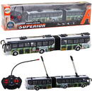 Lean Toys Troleibuz urban cu telecomandă, lumini RC, transport public