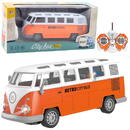 Lean Toys Autobuz urban retro cu lumini RC controlate de la distanță 1:30