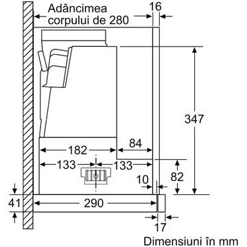 Hota Bosch Hota incorporabila 4 trepte de putere, Putere de absorbtie 729 mc/h, 90 cm, inox