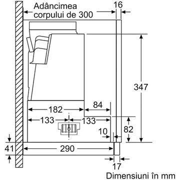 Hota Bosch Hota incorporabila 4 trepte de putere, Putere de absorbtie 729 mc/h, 90 cm, inox