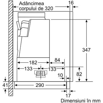 Hota Bosch Hota incorporabila 4 trepte de putere, Putere de absorbtie 729 mc/h, 90 cm, inox