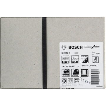 Bosch Lamă de ferăstrău. 200 mm, 100 buc