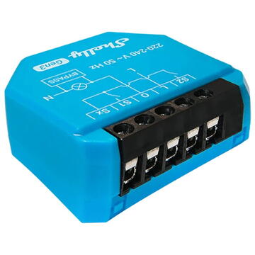 Releu inteligent 1-channel non-neutral lighting controller Shelly 1L Gen3 WiFi