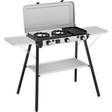 Campingaz Camping Kitchen 2 Multi Cook Plus (grey, 2 hobs 2x 1.8 kW + grill plate 0.9 kW, model 2025)