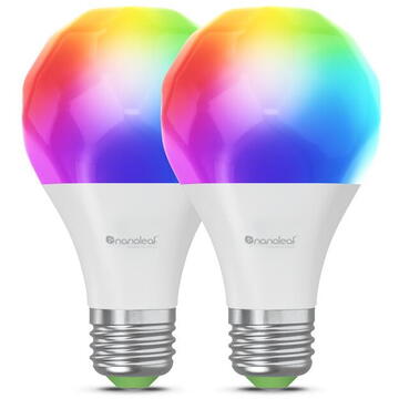 Nanoleaf Matter Wi-Fi A19 Smart E27 Bulb 2PK