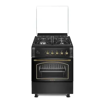 Studio Casa SIERRA VIVA , 4 arzatoare gaz, Cuptor pe gaz, 60x60cm, Antracit