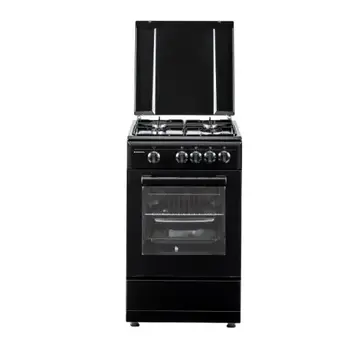 Studio Casa Viva Galaxy 4G 50/55 cm , 4 arzatoare gaz, Cuptor gaz, Negru