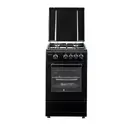 Studio Casa Viva Galaxy 4G 50/55 cm , 4 arzatoare gaz, Cuptor gaz, Negru