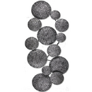 Panou metalic decorativ perete 3D, Deco Art Studio Casa, 112 x 43 cm, Gri