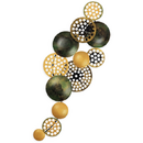 Panou metalic decorativ perete 3D, Deco Art Studio Casa, 90 x 42 cm, Verde