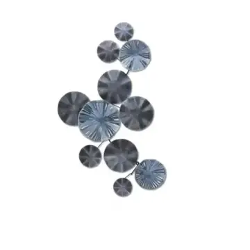 Studio Casa Panou metalic decorativ perete 3D, Deco Art, 101 x 59 cm, Albastru