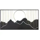 Studio Casa Panou metalic decorativ perete 3D, Deco Art, 110 x 60 cm, Negru