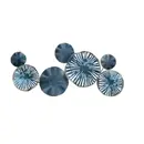 Studio Casa Panou metalic decorativ perete 3D, Deco Art, 79 x 35 cm, Albastru