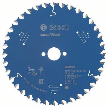 Bosch Panza de fierastrau circular pentru lemn, 165 x 20 x 2.0 mm, 24 dinti