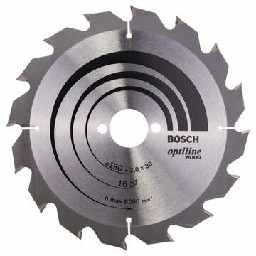 Bosch Lama de fierastrau circular pentru lemn, 90 x 30 x 2 mm, 16 dinti