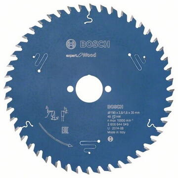 Bosch Panza de ferastrau circular pentru lemn, 190x30x2.6 mm, 48 dinti