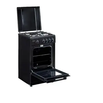 Studio Casa Viva Galaxy 4G 50/55 cm , 4 arzatoare gaz, Cuptor gaz, Negru
