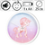 Hama 00186426 Child wall clock Magical Unicorn