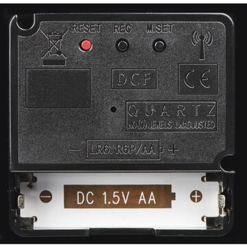 Hama 00186336 PG-300 Wall Clock Black