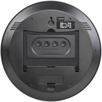 Hama 00186383 PP-245 Wall Clock Black