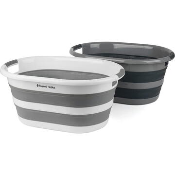 Russell Hobbs LA053879GRYFEU7 Collapsible laundry basket 27L