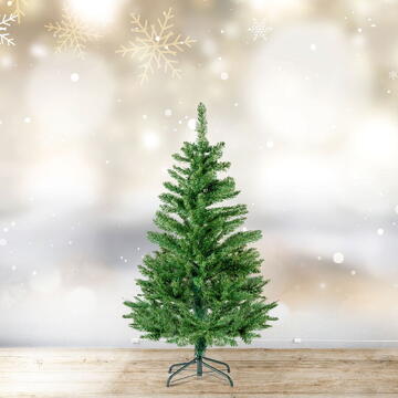 GLOBIZ Brad artificial – 120 cm – Nordmann – PVC – verde închis