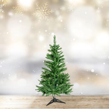 GLOBIZ Brad artificial – 90 cm – Nordmann – PVC – verde închis