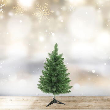 Brad artificial – 60 cm – Nordmann – PVC – verde închis