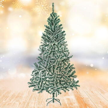 GLOBIZ Brad artificial – 210 cm – cu aspect înzăpezit – PVC